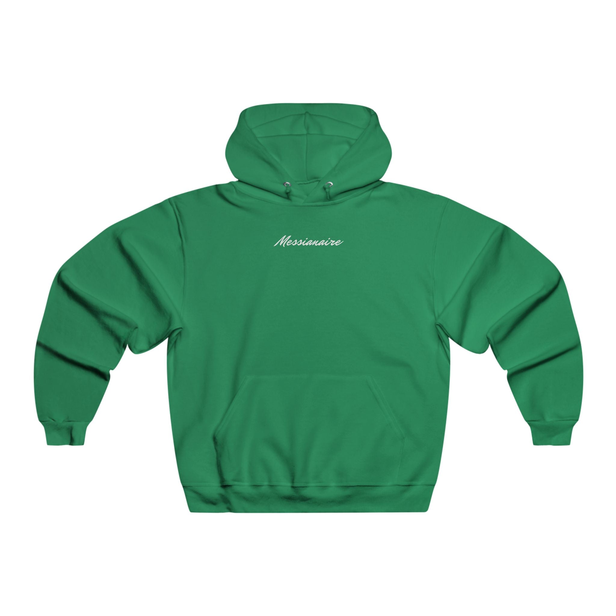 Men's Green Hoodie with "Mamasaurus" Script — Casual Comfort Pullover