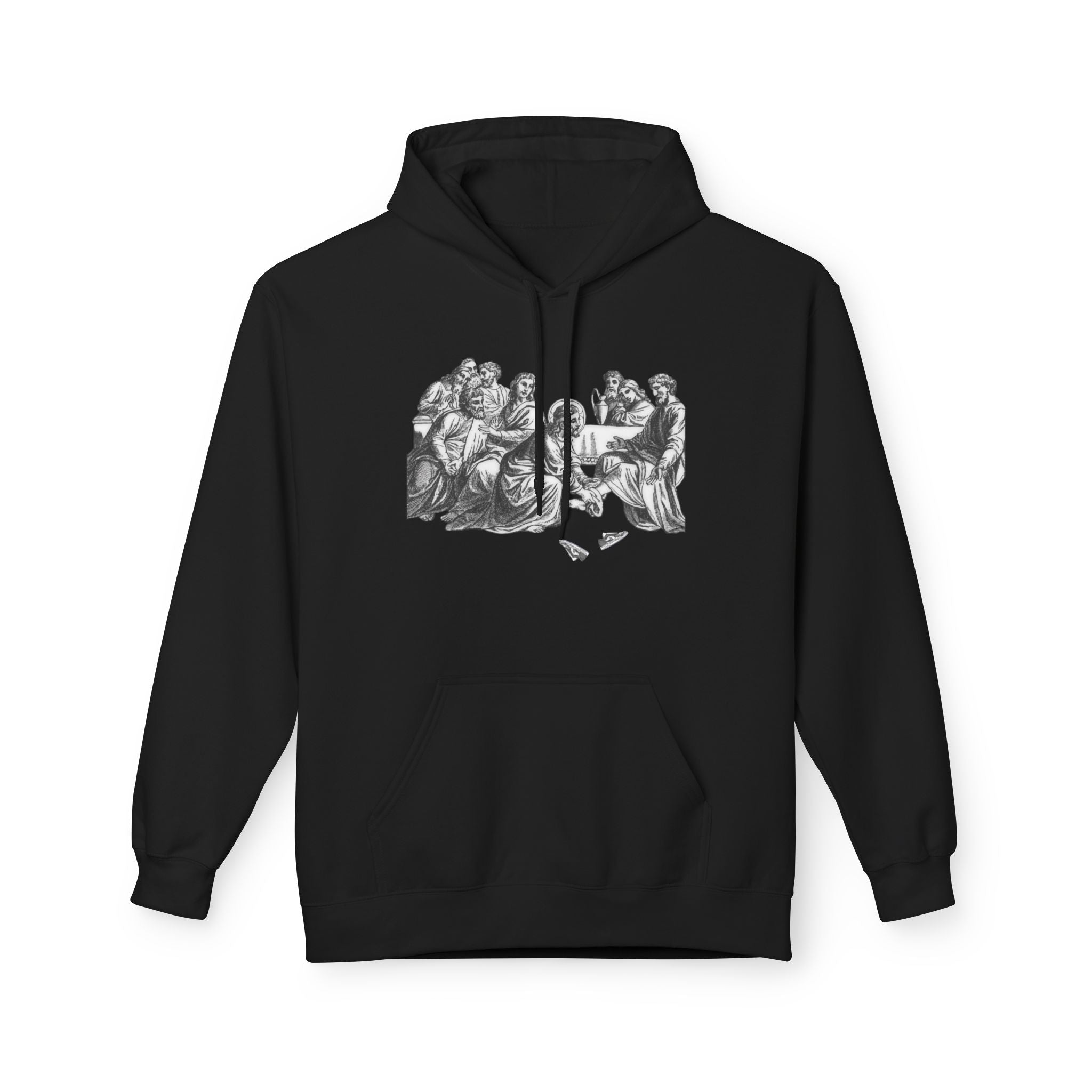 Religious Scripture Hoodie — "Serving One Another" Christian Pullover
