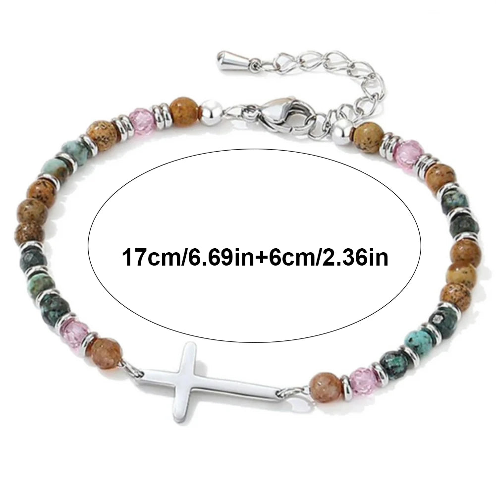 Christian Gift Cross Beads Bracelets