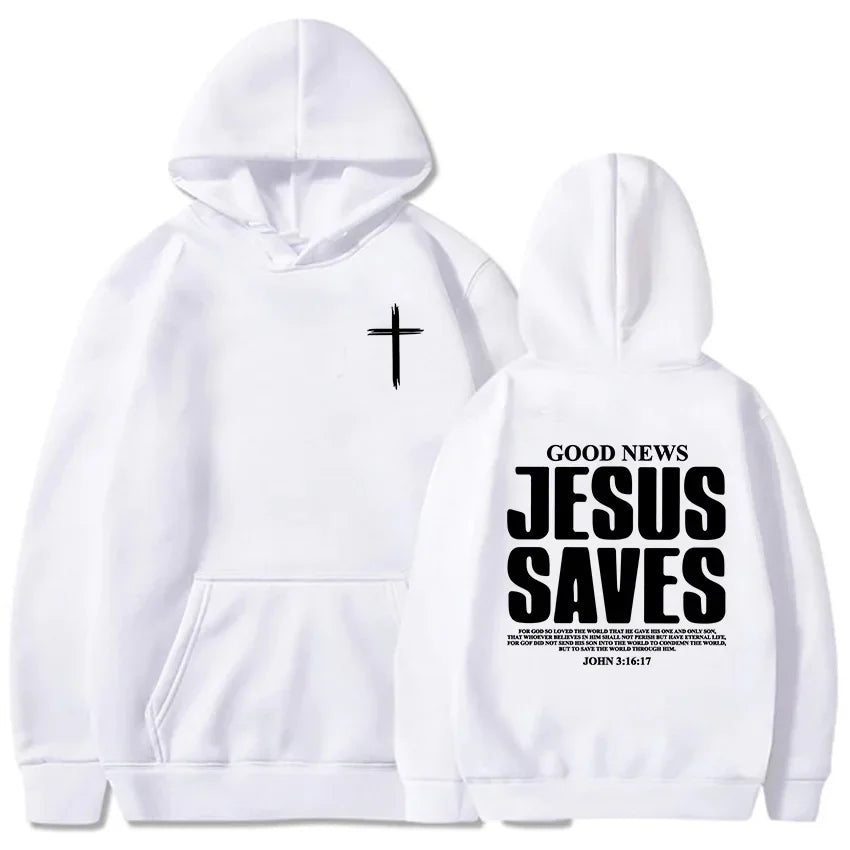 Jesus Saves John 3:16-17 Hoodies