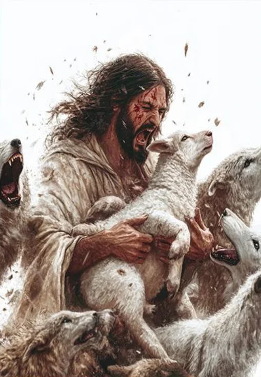 Holy Religious Belief God Jesus and Holy Spirit Posters Print Sacred Heart Jesus Shepherd Canvas Painting Living Room Home De