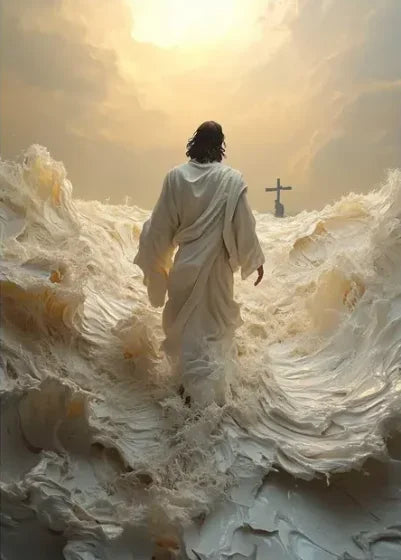 Holy Religious Belief God Jesus and Holy Spirit Posters Print Sacred Heart Jesus Shepherd Canvas Painting Living Room Home De