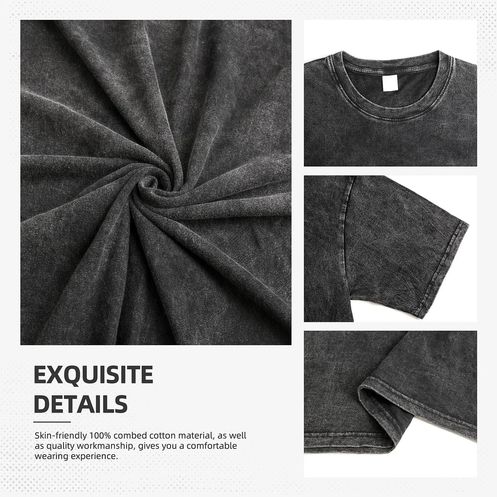 Christian Bible Text Retro Washed T-shirt