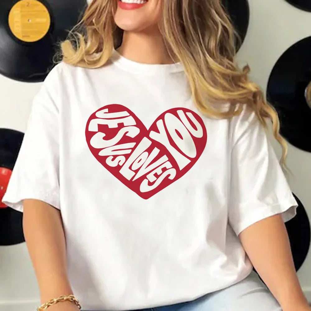 Jesus T Shirt Women Comic Funny Y2K Tee Female Comic Clothes Graphic T Shirts Graphic T Shirts Aesthetic Aesthetic