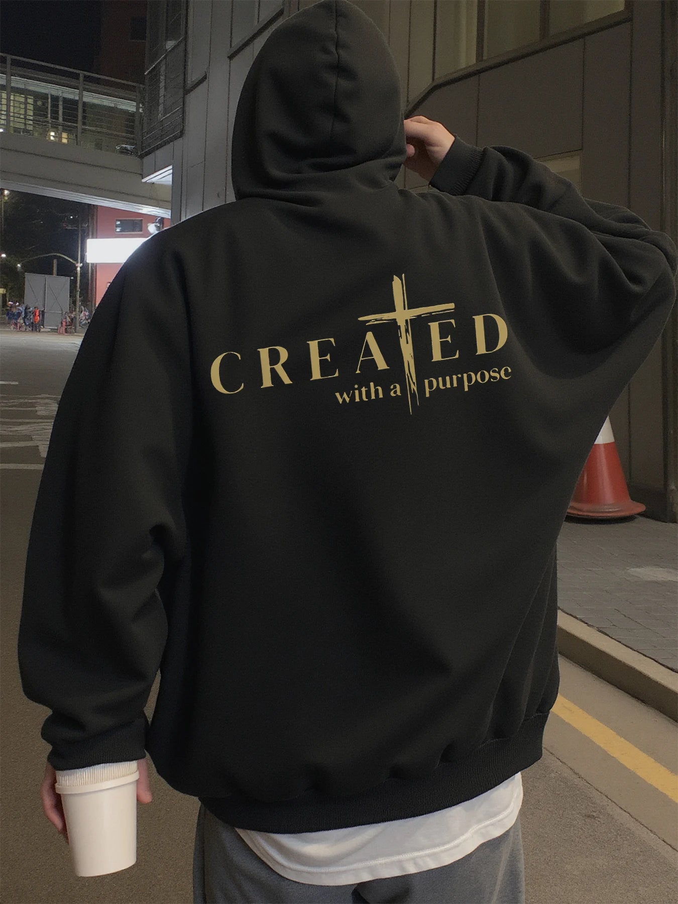 Hoodie for Men, Streetwear, Inspirational Quote