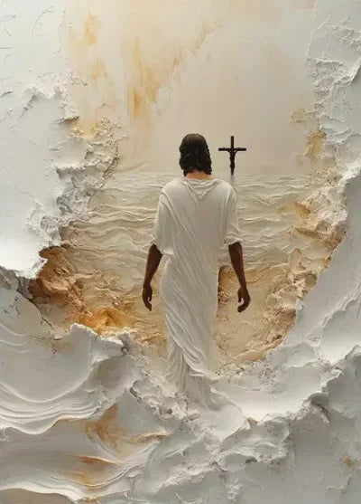 Holy Religious Belief God Jesus and Holy Spirit Posters Print Sacred Heart Jesus Shepherd Canvas Painting Living Room Home De