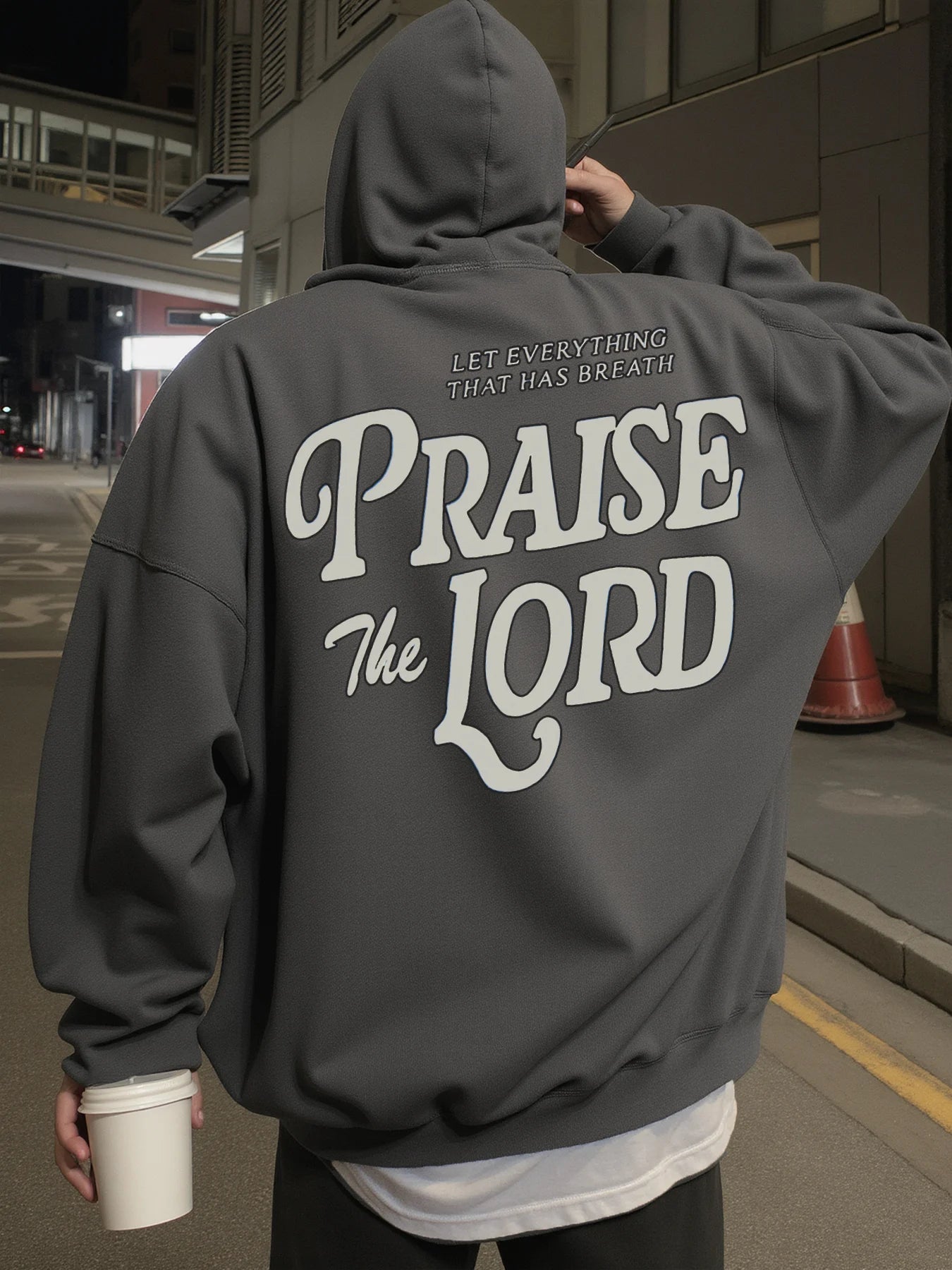 Hoodie for Men, Streetwear, "Praise the Lord"
