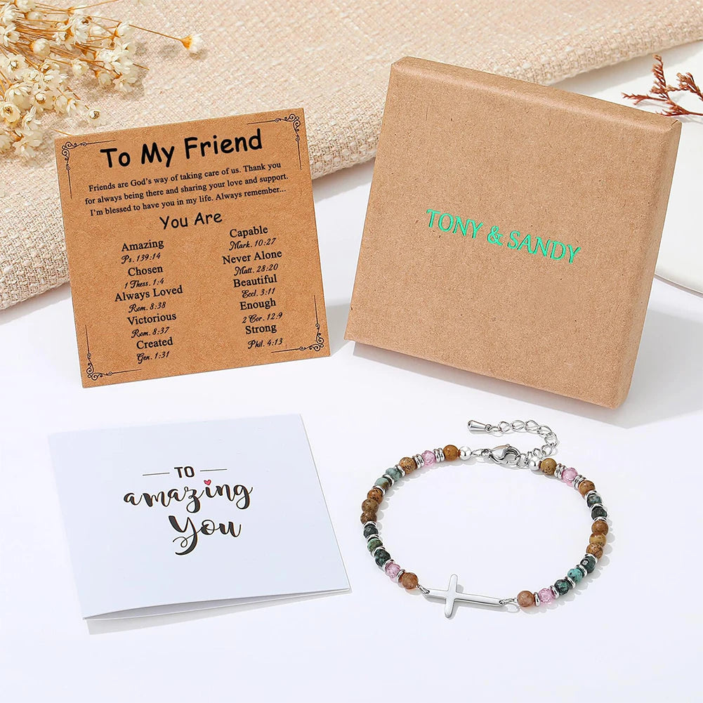 Christian Gift Cross Beads Bracelets