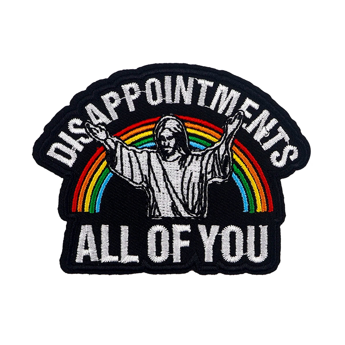 Jesus Funny Sayings Embroidered Patches on Clothes DIY Letters Applique Clothing Thermoadhesive Patches For Clothing Stickers
