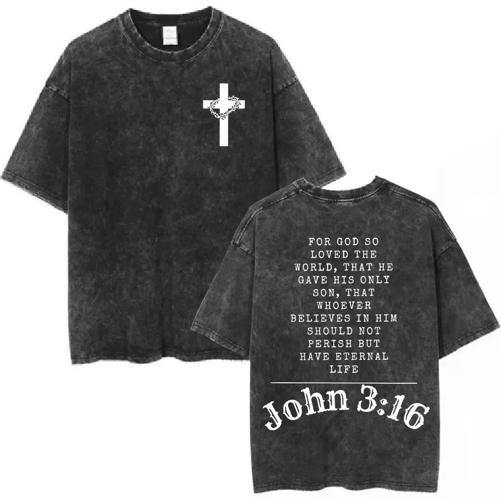 Vintage Washed Aesthetic Christian T-shirt