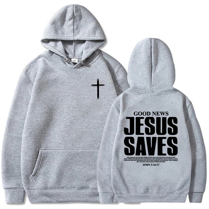 Jesus Saves John 3:16-17 Hoodies