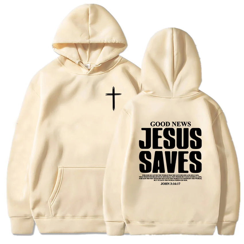 Jesus Saves John 3:16-17 Hoodies