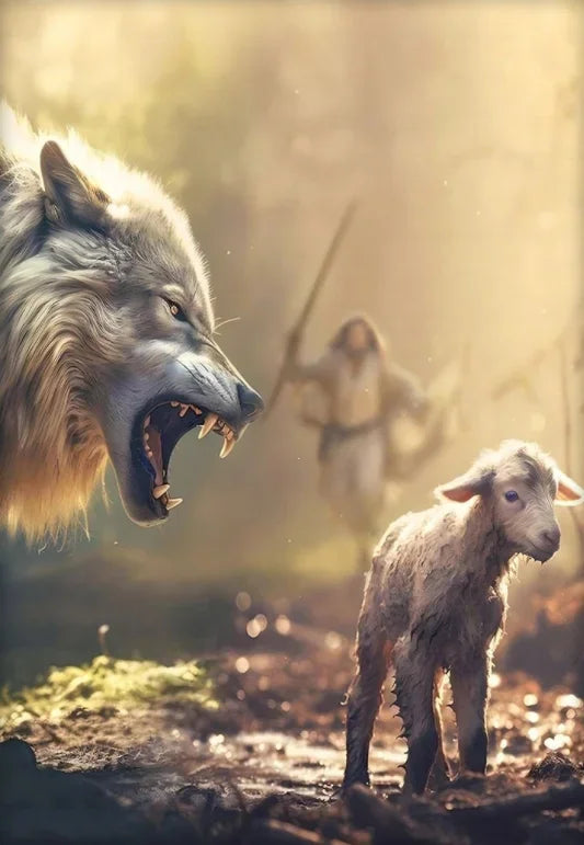 Holy Religious Belief God Jesus and Holy Spirit Posters Print Sacred Heart Jesus Shepherd Canvas Painting Living Room Home De