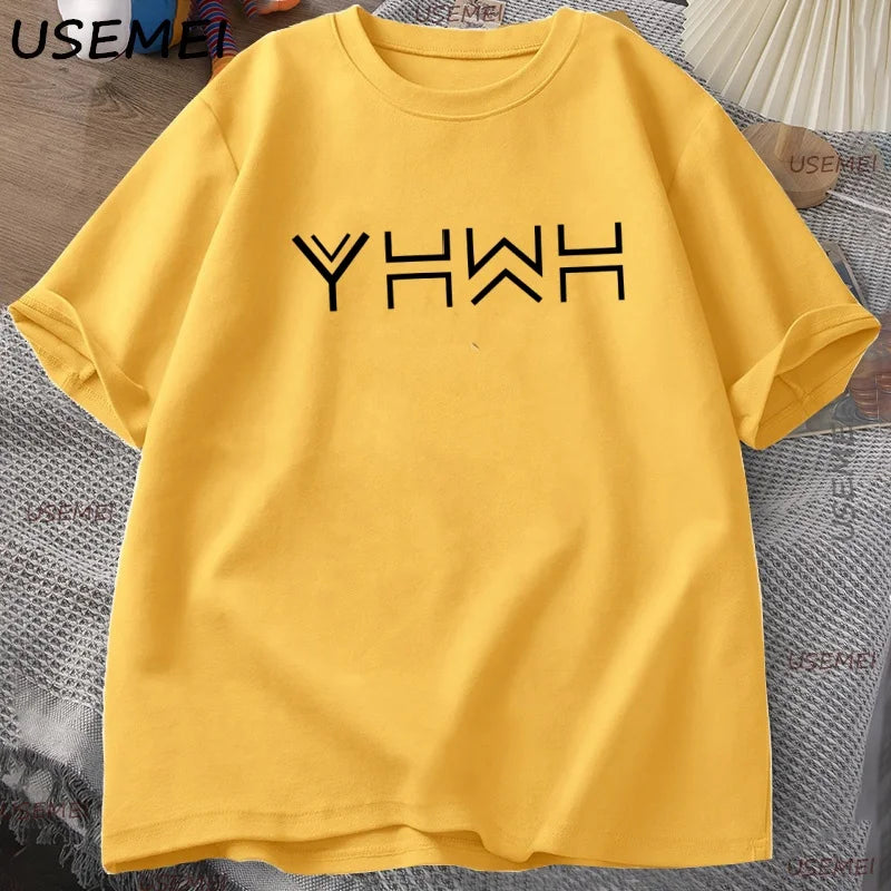 Yahweh T Shirt Mens Christian Jesus Religious T-shirt Casual Cotton Short Sleeve Men's Clothes Oversized Man Clothing Tops