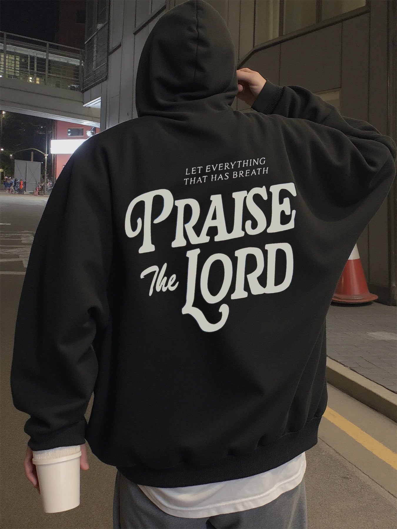 Hoodie for Men, Streetwear, "Praise the Lord"