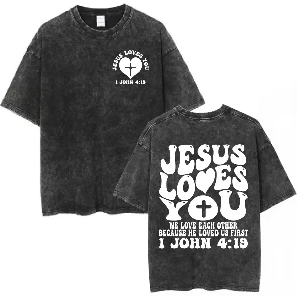 Vintage Washed Aesthetic Christian T-shirt