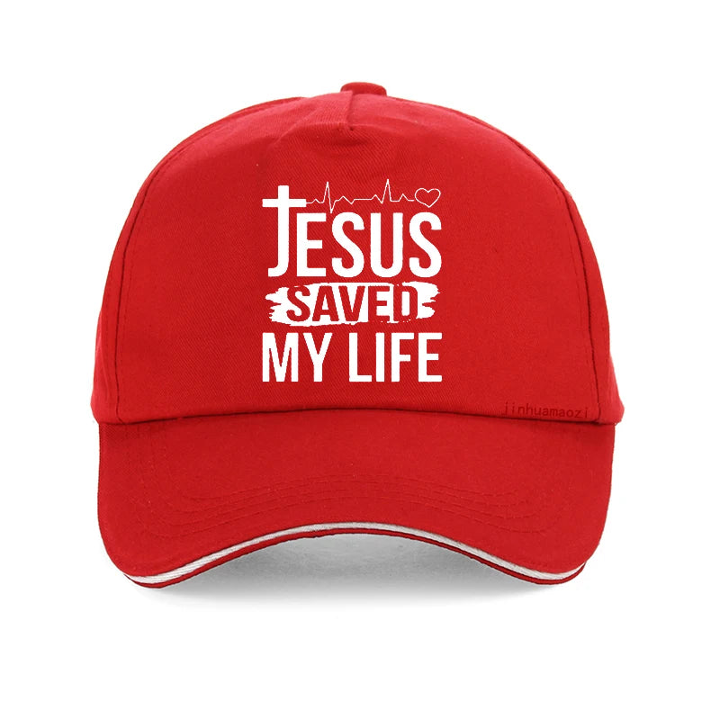 Summer "Jesus Saved My Life/I Belong To Jesus" Baseball Cap