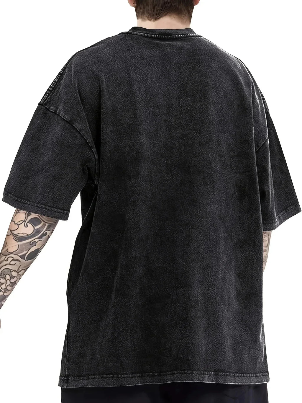 New Washed T-shirt Men's Oversized Harajuku