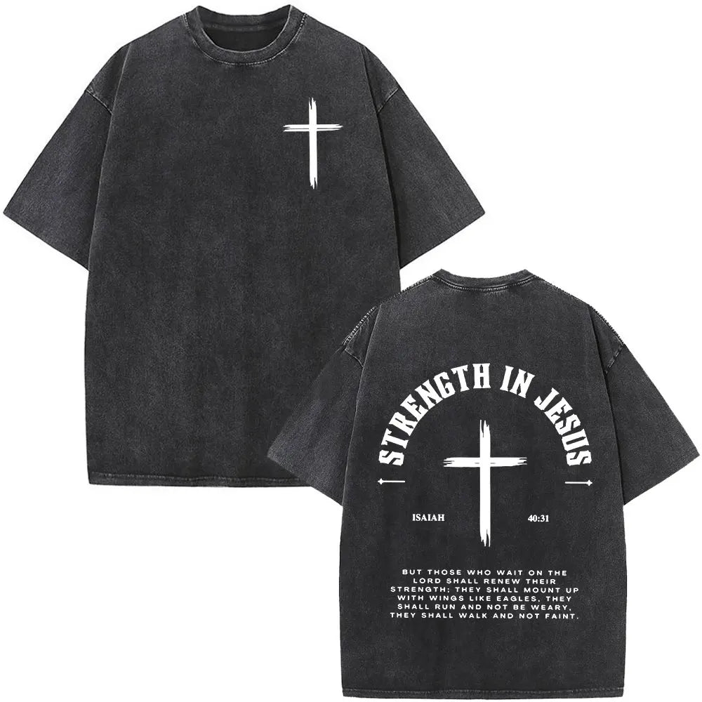 Vintage Washed Aesthetic Christian T-shirt