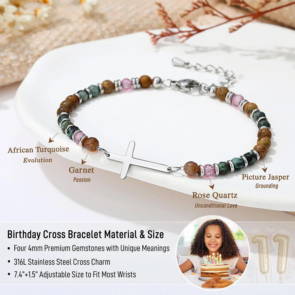 Christian Gift Cross Beads Bracelets