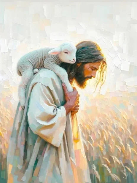 Holy Religious Belief God Jesus and Holy Spirit Posters Print Sacred Heart Jesus Shepherd Canvas Painting Living Room Home De