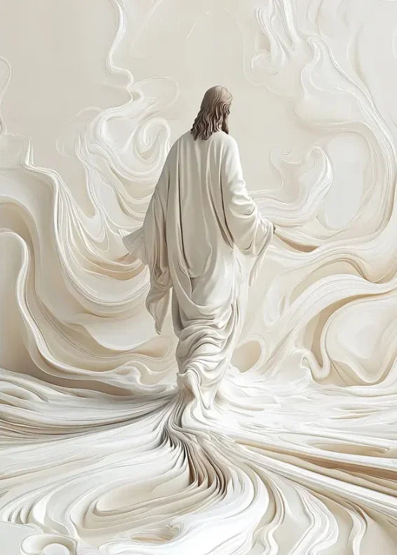 Holy Religious Belief God Jesus and Holy Spirit Posters Print Sacred Heart Jesus Shepherd Canvas Painting Living Room Home De