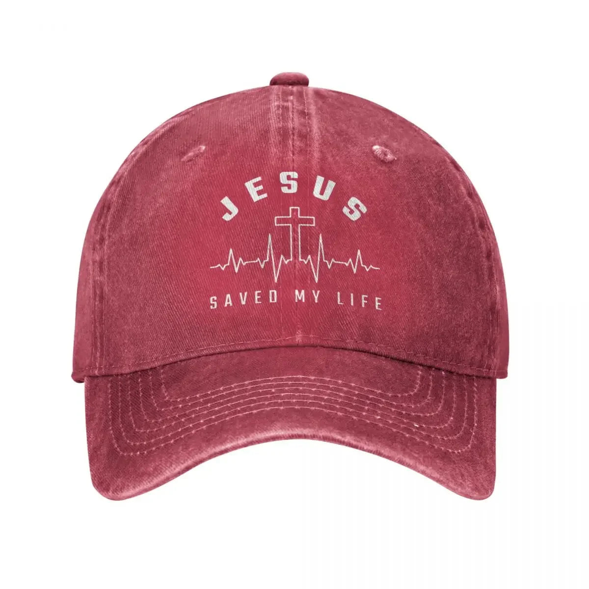 Jesus Christ Saved My Life Adjustable Baseball Cap