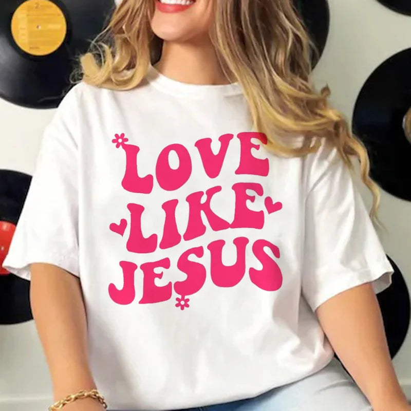 Jesus T Shirt Women Comic Funny Y2K Tee Female Comic Clothes Graphic T Shirts Graphic T Shirts Aesthetic Aesthetic