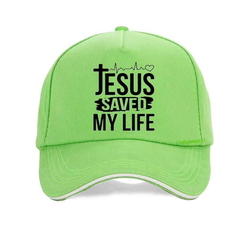 Summer "Jesus Saved My Life/I Belong To Jesus" Baseball Cap