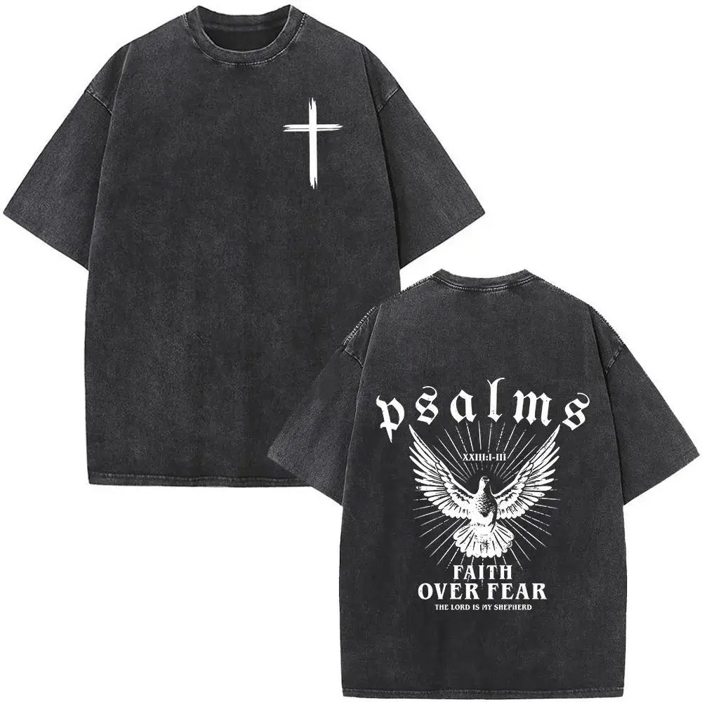 New Washed T-shirt Men's Oversized Harajuku