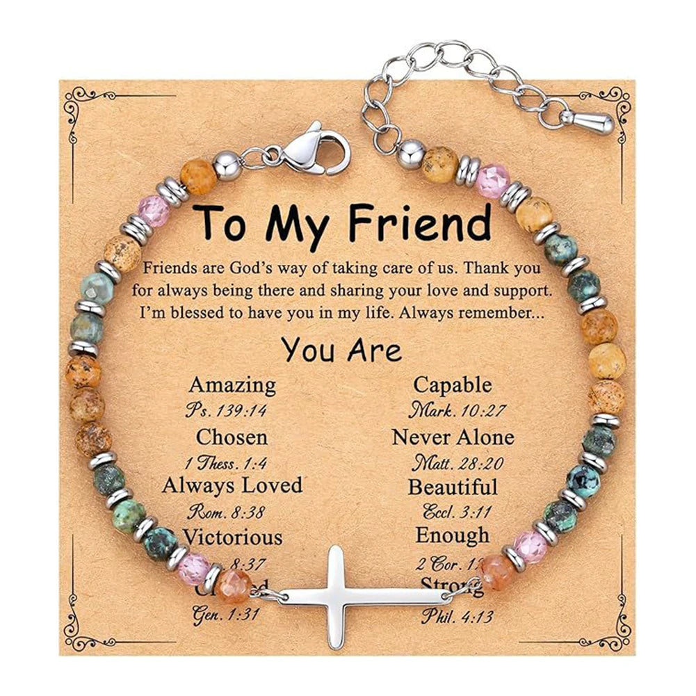 Christian Gift Cross Beads Bracelets