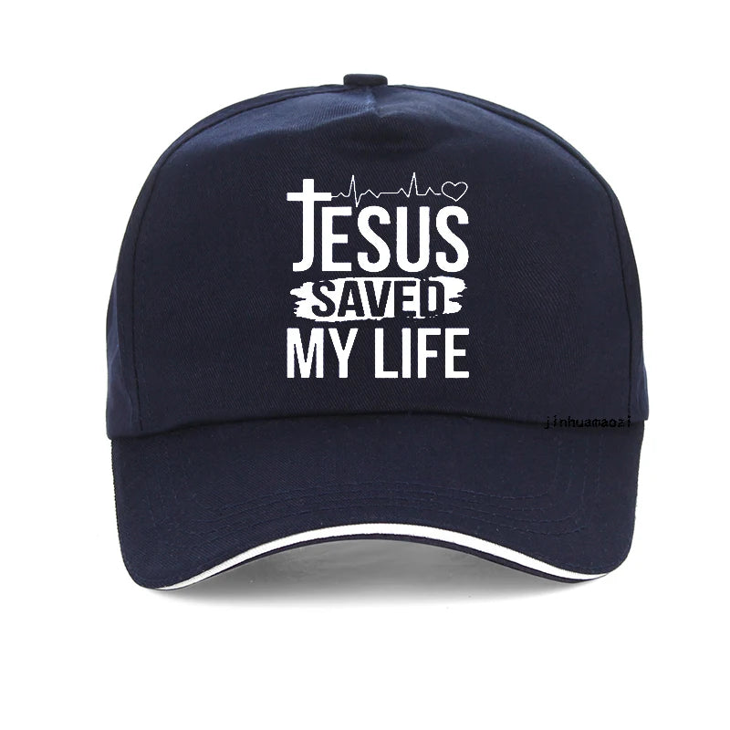 Summer "Jesus Saved My Life/I Belong To Jesus" Baseball Cap