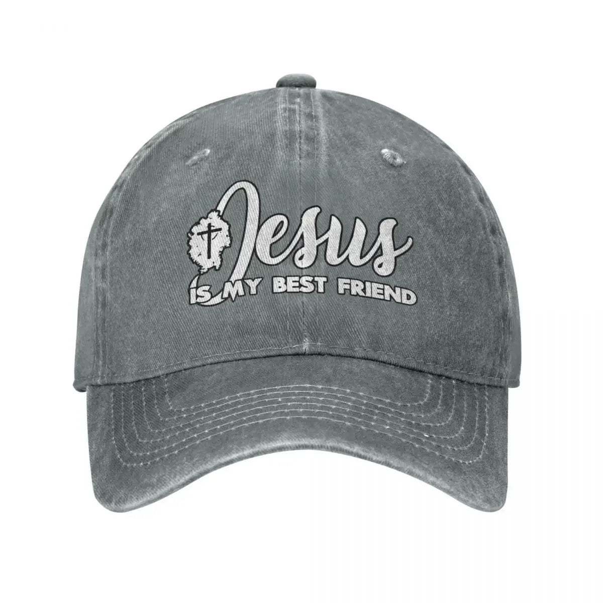 2022 Classic Denim "Jesus Is My Best Friend" Baseball Cap