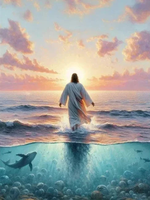 Holy Religious Belief God Jesus and Holy Spirit Posters Print Sacred Heart Jesus Shepherd Canvas Painting Living Room Home De