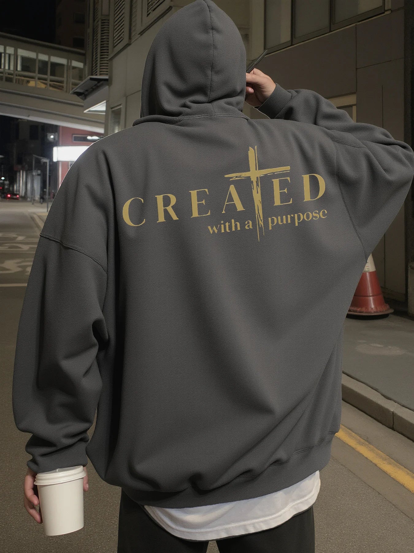 Hoodie for Men, Streetwear, Inspirational Quote