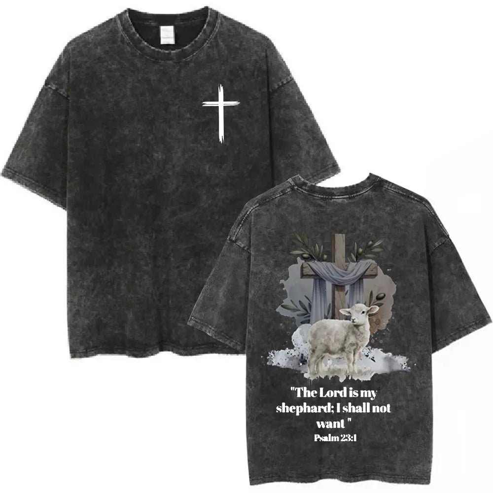 Vintage Washed Aesthetic Christian T-shirt