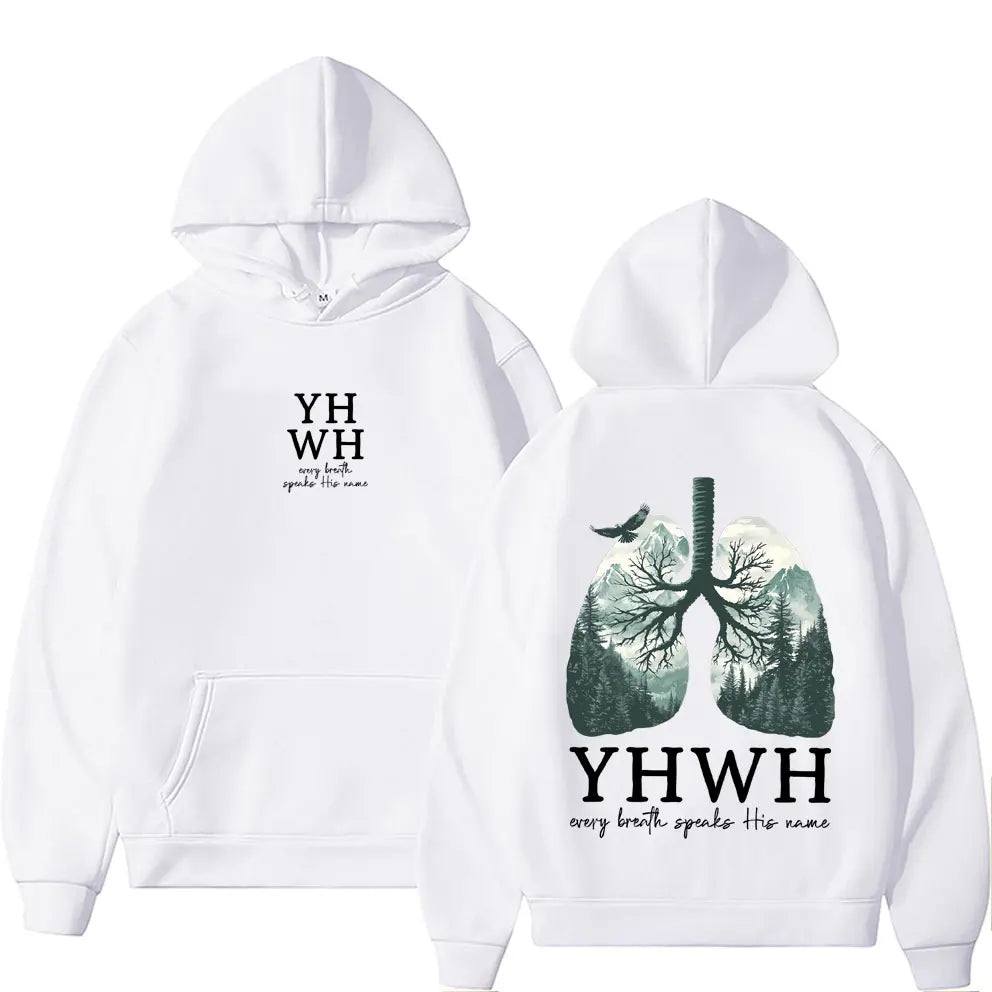 YHWLH Lungs Christian Hoodie Pullover