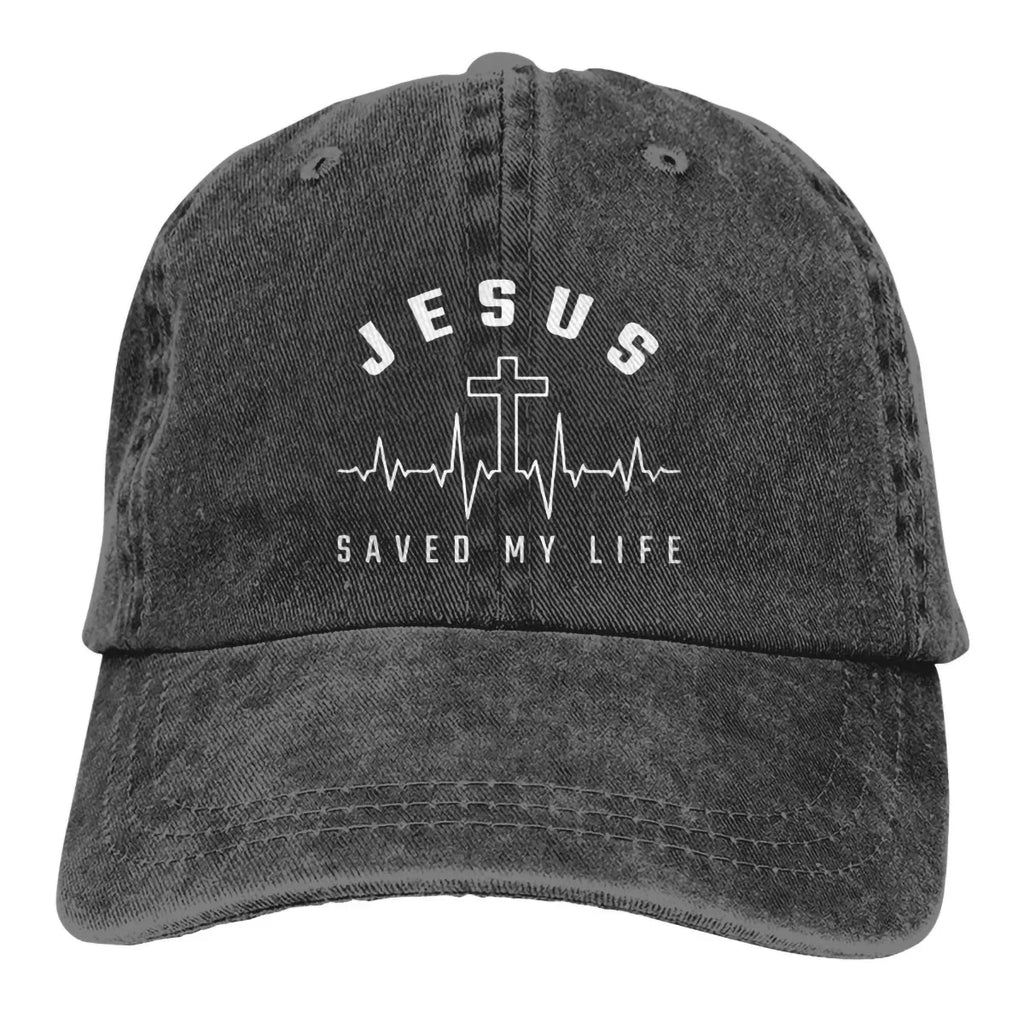 Jesus Christ Saved My Life Adjustable Baseball Cap