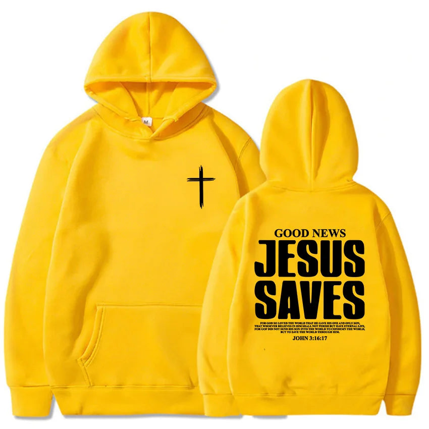 Jesus Saves John 3:16-17 Hoodies