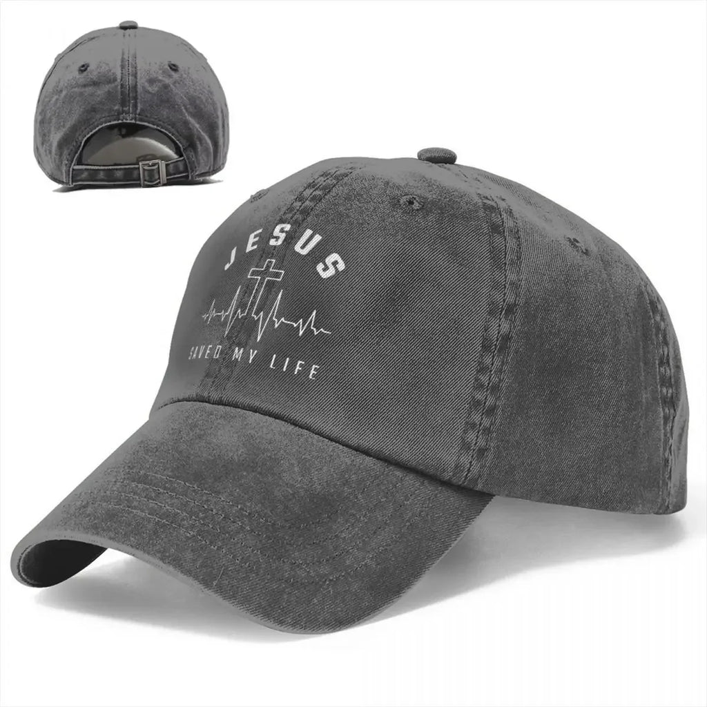 Jesus Christ Saved My Life Adjustable Baseball Cap