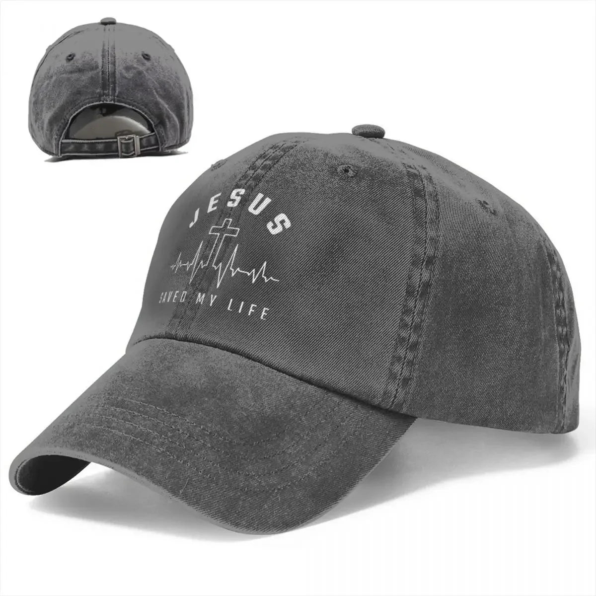Jesus Christ Saved My Life Adjustable Baseball Cap