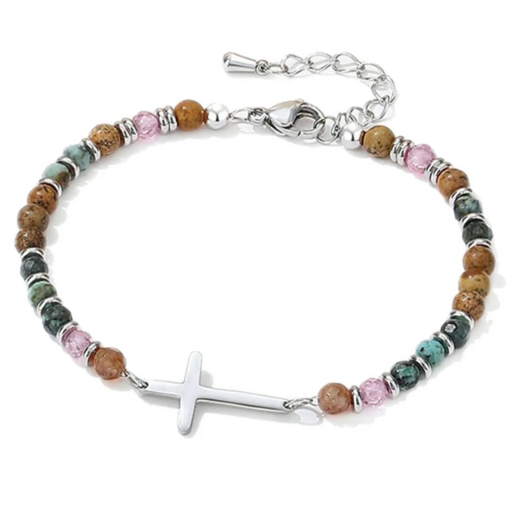 Christian Gift Cross Beads Bracelets