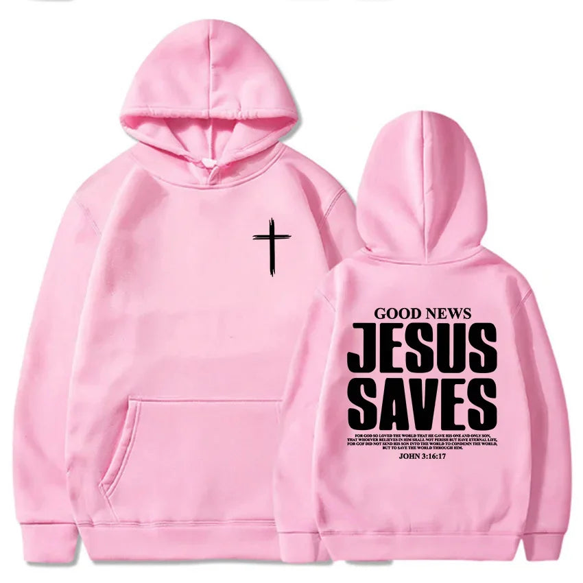 Jesus Saves John 3:16-17 Hoodies