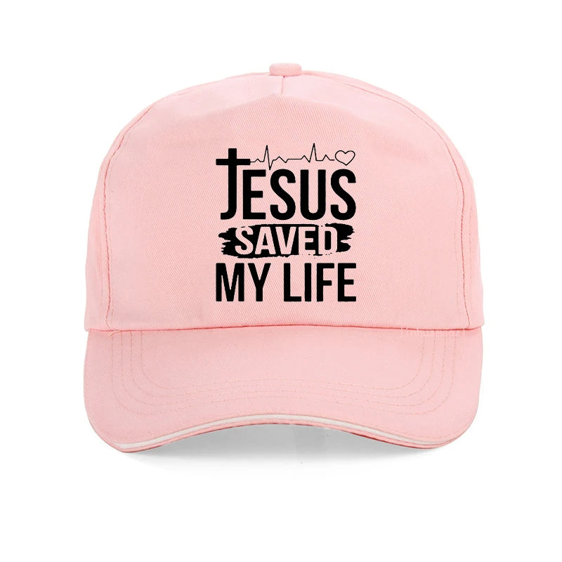 Summer "Jesus Saved My Life/I Belong To Jesus" Baseball Cap