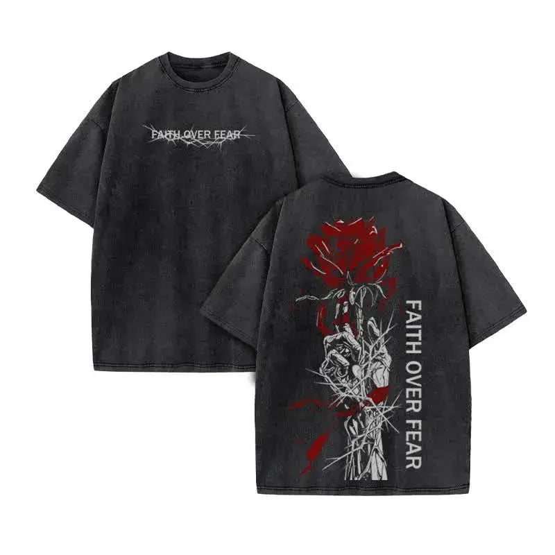 Summer Top Christian Jesus Design T-shirt