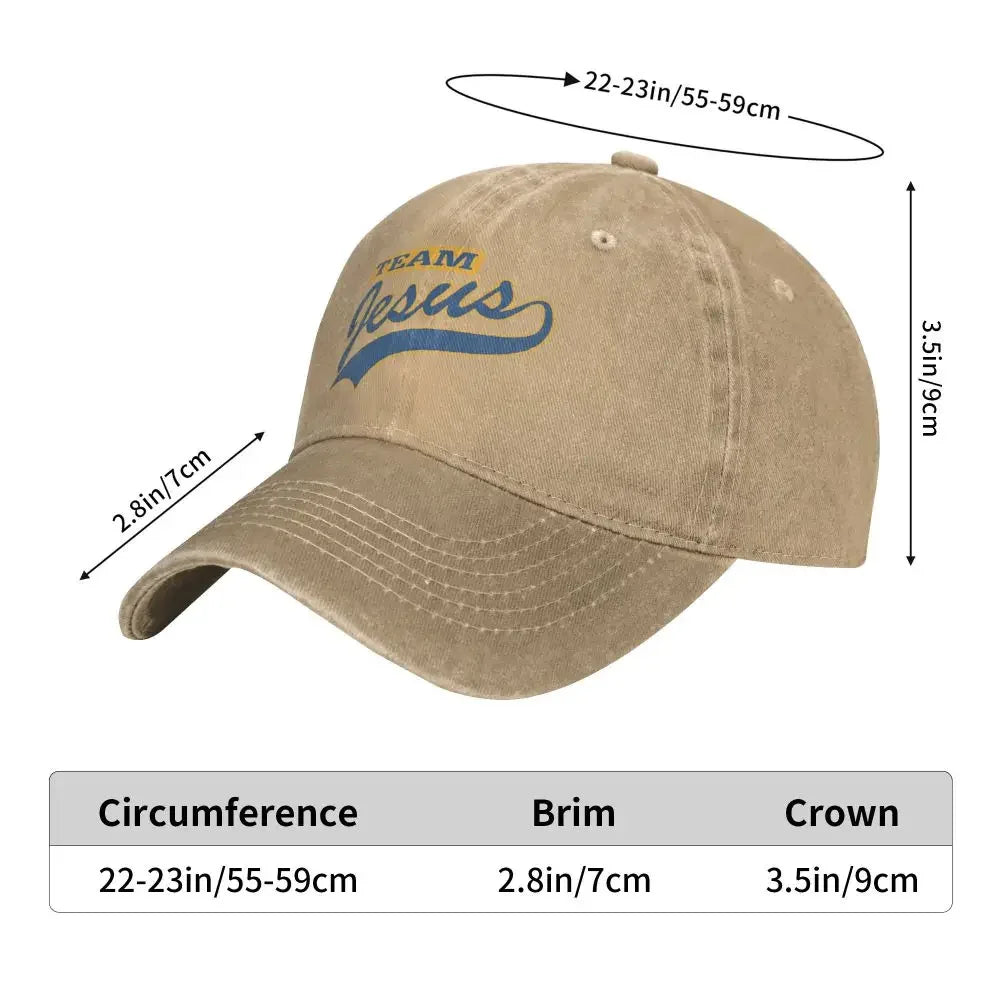 2023 Christian Team Jesus Denim Baseball Caps