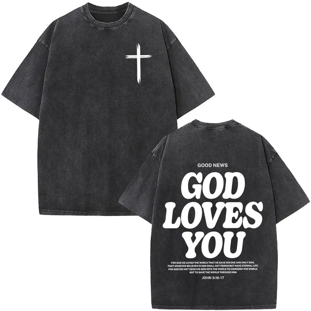 Vintage Washed Aesthetic Christian T-shirt