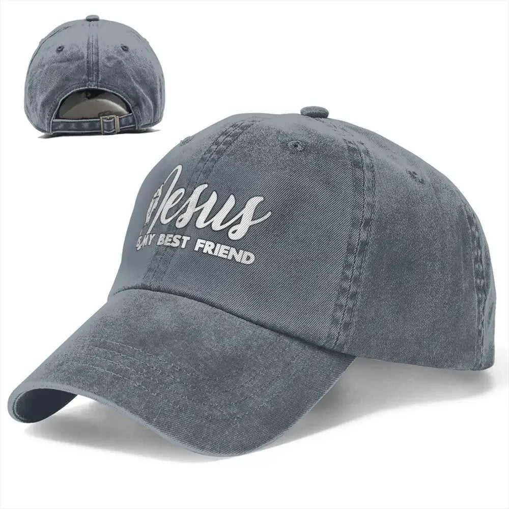 2022 Classic Denim "Jesus Is My Best Friend" Baseball Cap