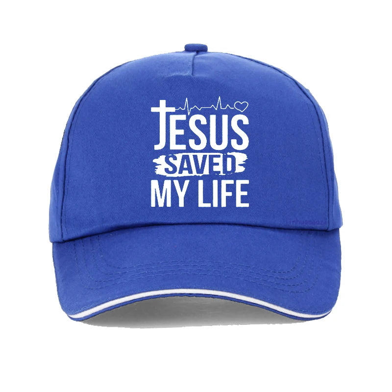 Summer "Jesus Saved My Life/I Belong To Jesus" Baseball Cap